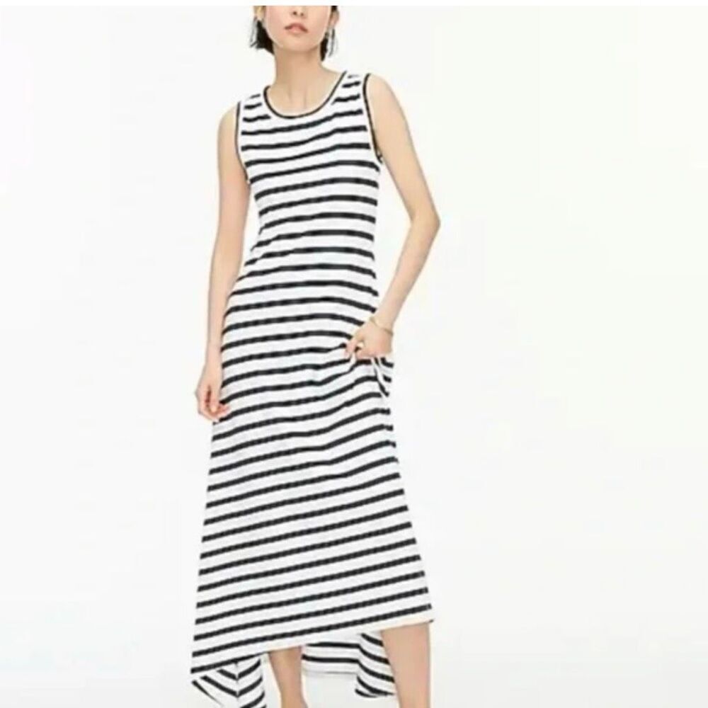 J. Crew Women's Stripe‎ High-Low Maxi Dress Multicolor Size S